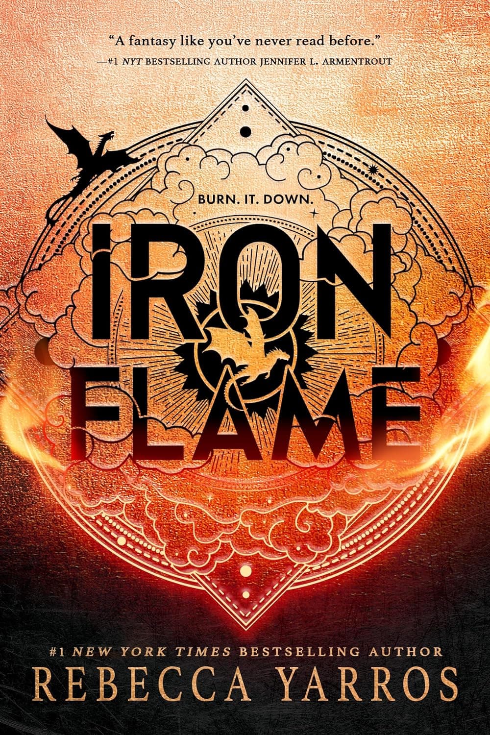Cover of Iron Flame (The Empyrean, #2) by Rebecca Yarros