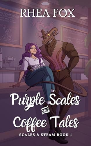Cover of Purple Scales & Coffee Tales by Rhea Fox