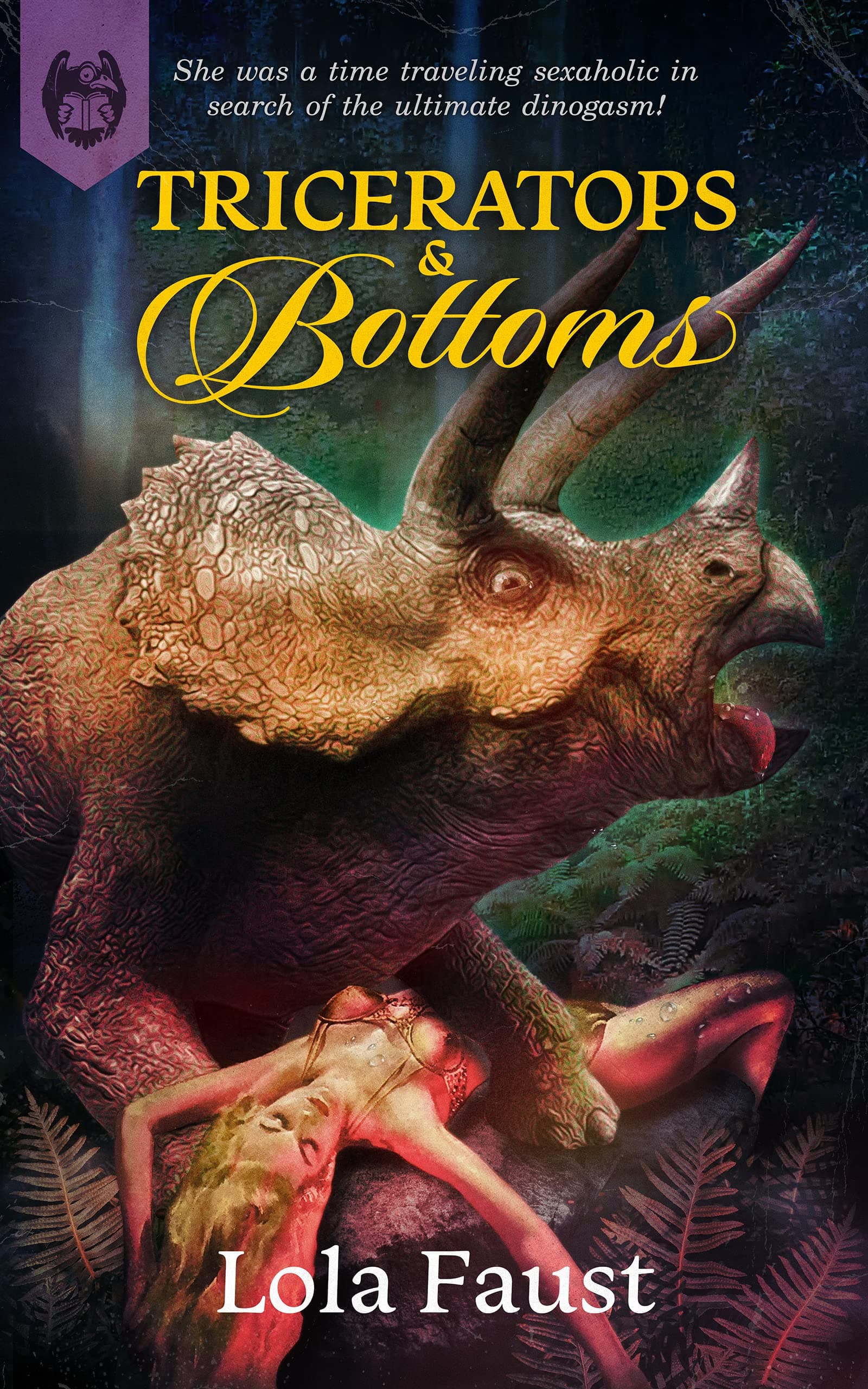 Cover of Triceratops and Bottoms (Dinosaur Erotica) by Lola Faust